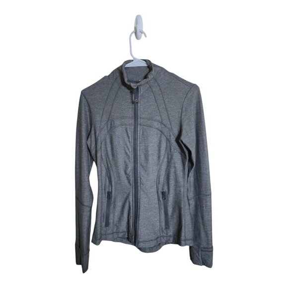Lululemon Jacket Women's 6 Gray Define Luon Athleisure Sportswear Gym Crossfit - Picture 2 of 6
